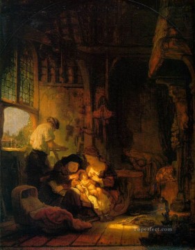  Family Painting - Holy Family Rembrandt